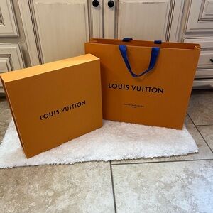 Louis Vuitton Signature Orange Gift Box & Bag